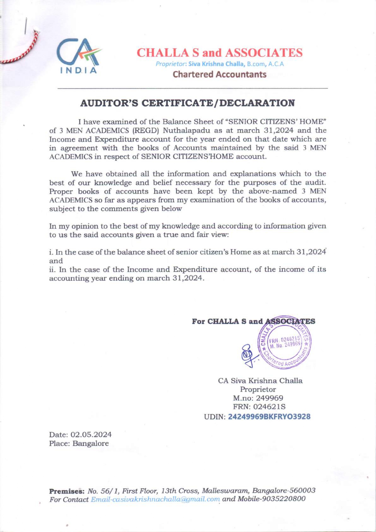 Audit Report 1
